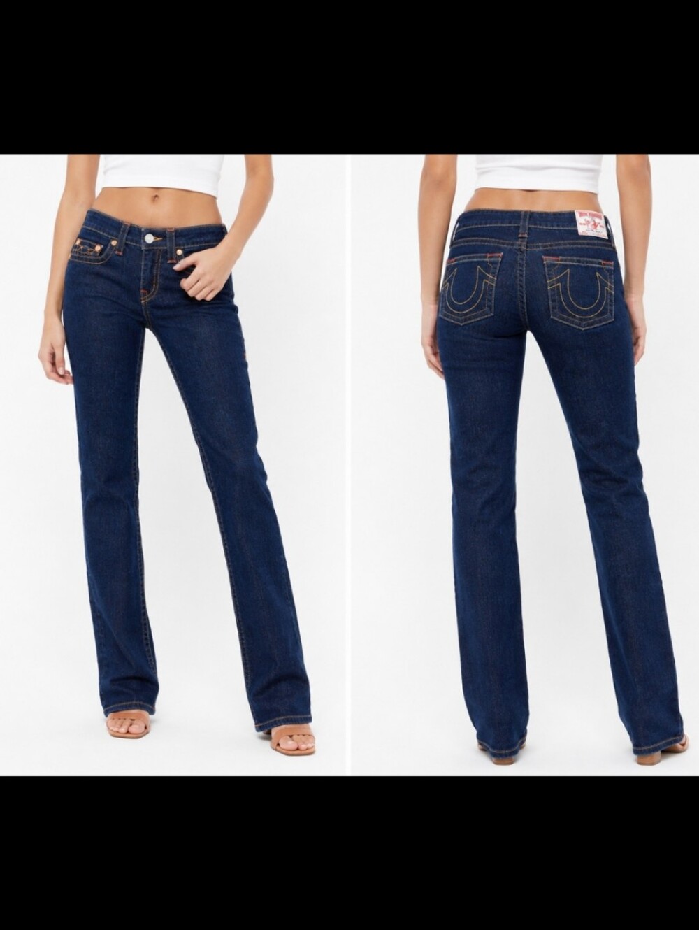 Vintage True Religion Stella Straight Jeans Womens Size 30 Made USA Indigo
